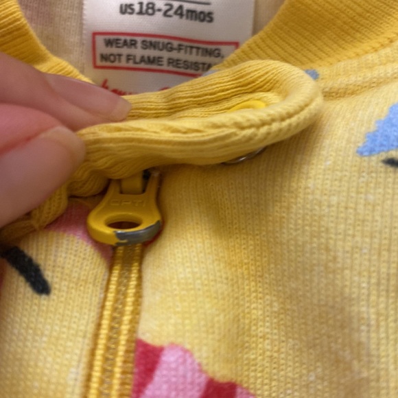 Hanna Andersson Night Night Sleeper 85 cm Size 2 zip pajama - Picture 3 of 4